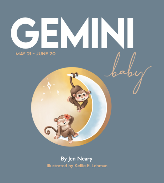 Gemini zodiac baby book - Gunner & Gabby 