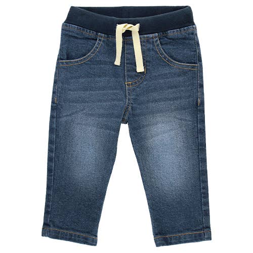 Medium Wash Pull-on Jeans