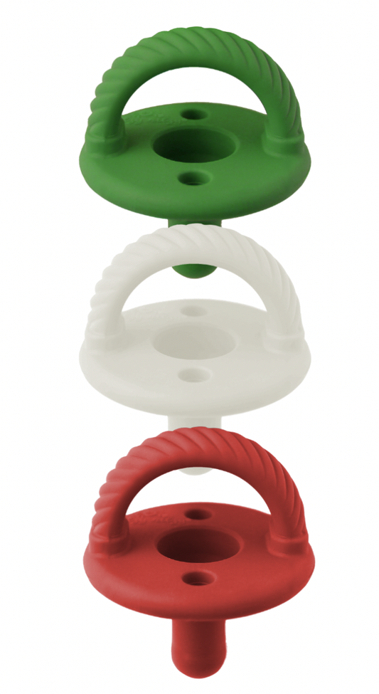 Holiday Sweetie Soother™ Cable Pacifier Set of 3 - Gunner & Gabby 